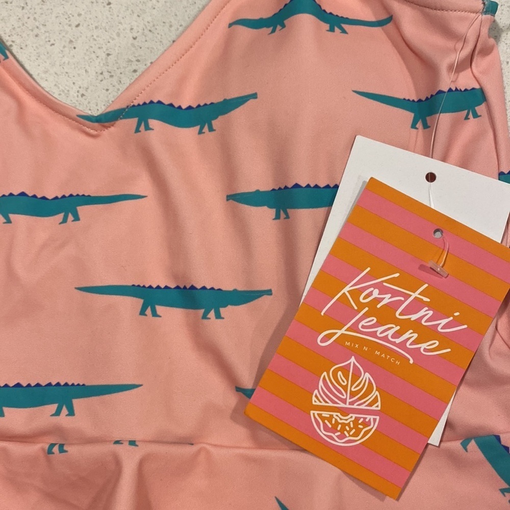 Kortni Jeane Alligator Swim Top - Picture 2 of 4